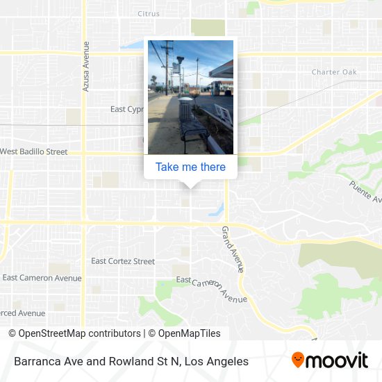 Mapa de Barranca Ave and Rowland St N