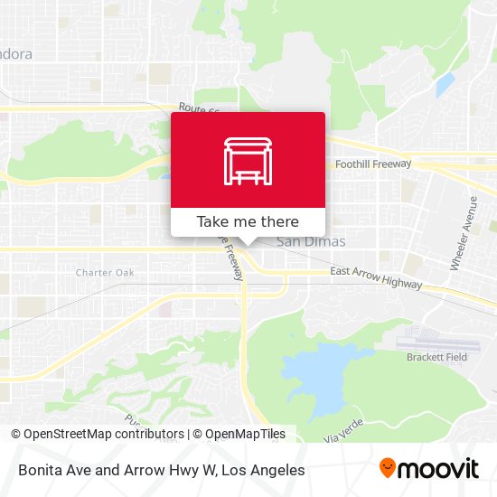 Bonita Ave and Arrow Hwy W map