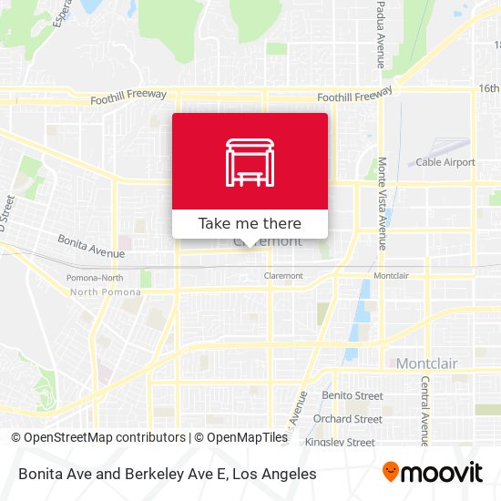 Bonita Ave and Berkeley Ave E map