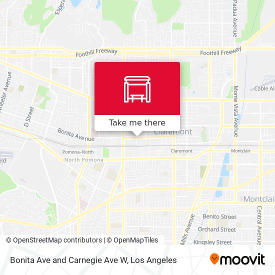 Bonita Ave and Carnegie Ave W map
