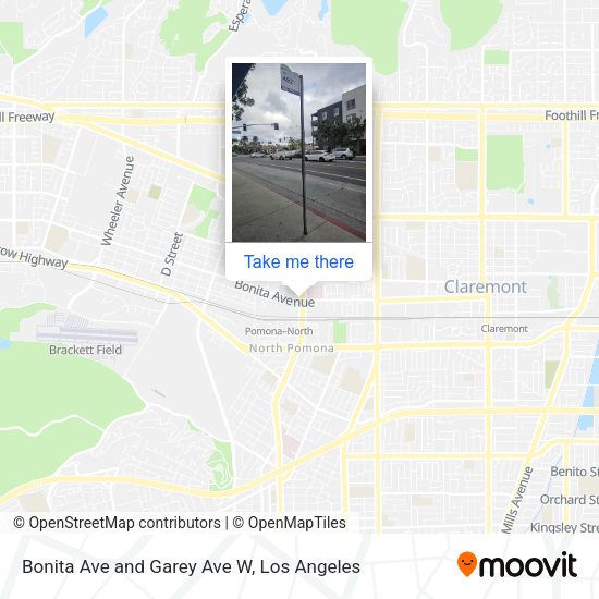 Mapa de Bonita Ave and Garey Ave W