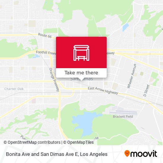 Bonita Ave and San Dimas Ave E map