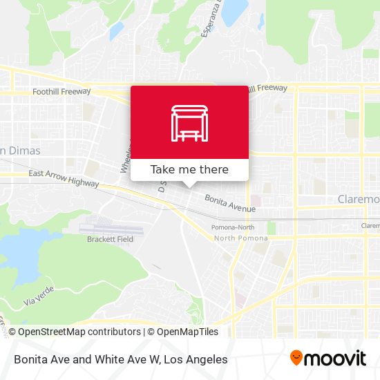Bonita Ave and White Ave W map
