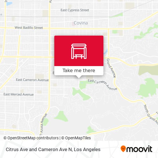 Citrus Ave and Cameron Ave N map