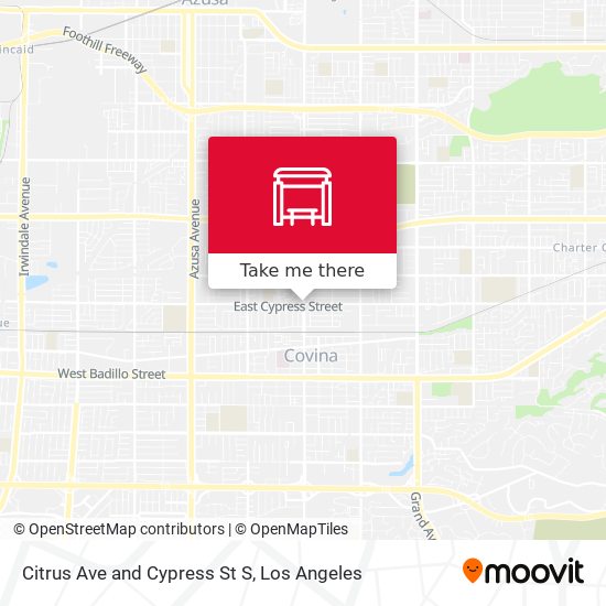 Citrus Ave and Cypress St S map
