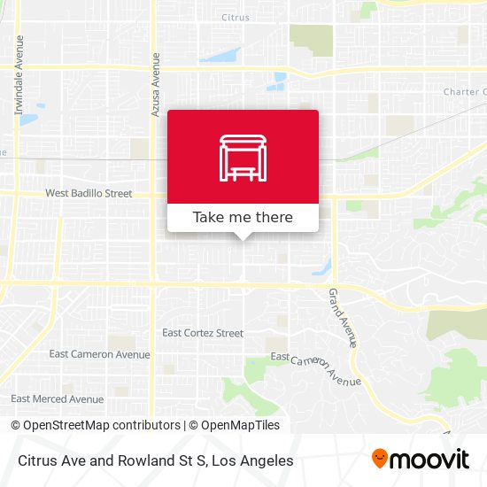 Citrus Ave and Rowland St S map