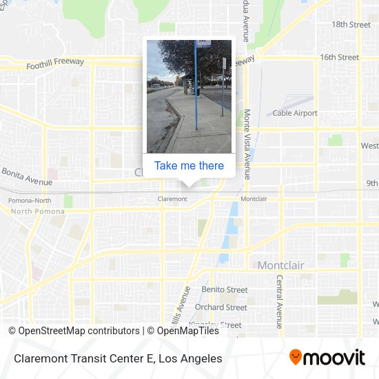 Mapa de Claremont Transit Center   E