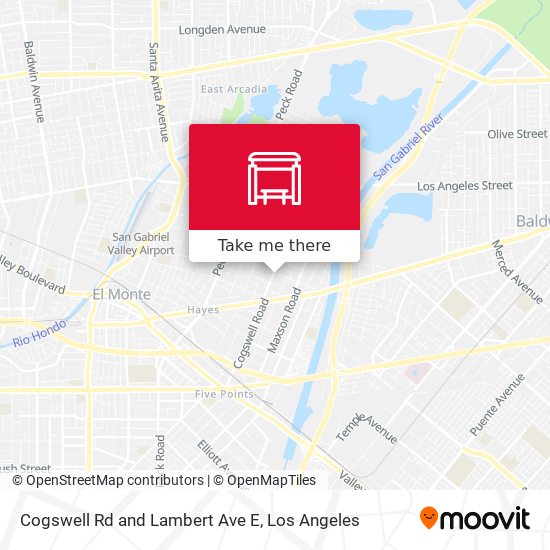 Cogswell Rd and Lambert Ave E map