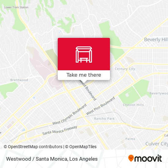 Westwood / Santa Monica map