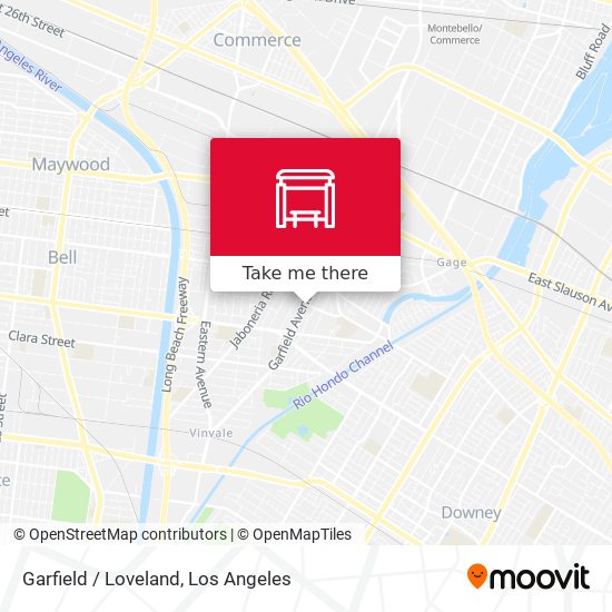 Garfield / Loveland map