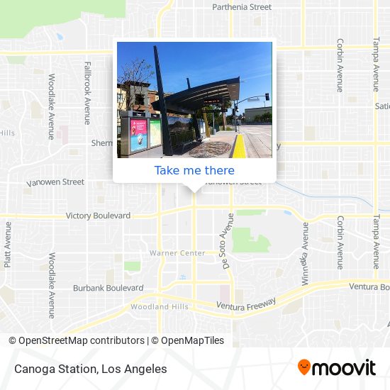 Mapa de Canoga Station
