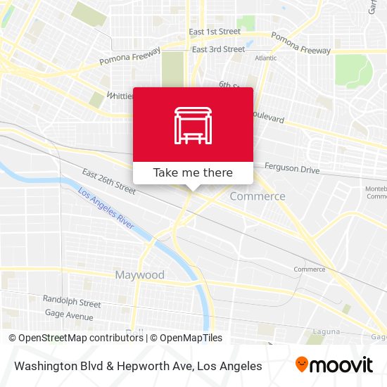 Washington Blvd & Hepworth Ave map