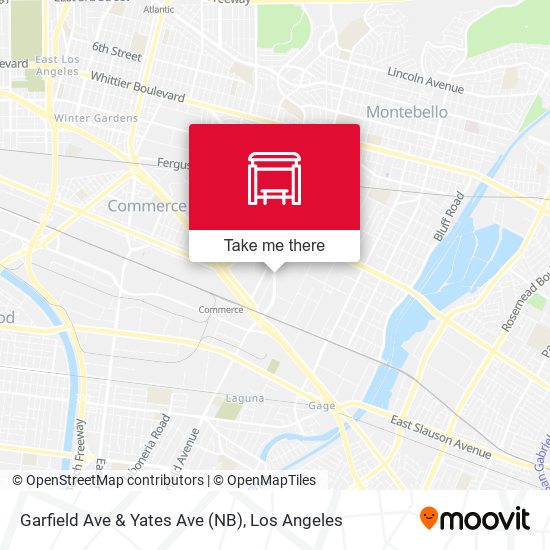 Garfield Ave & Yates Ave (NB) map