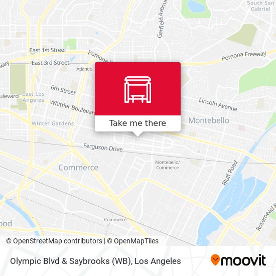 Mapa de Olympic Blvd & Saybrooks (WB)