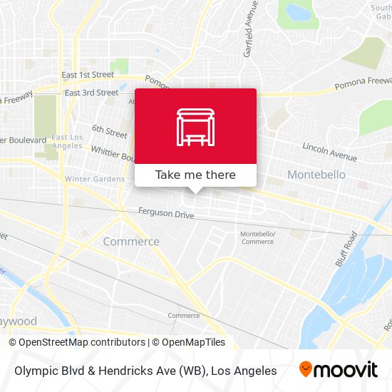 Mapa de Olympic Blvd & Hendricks Ave (WB)