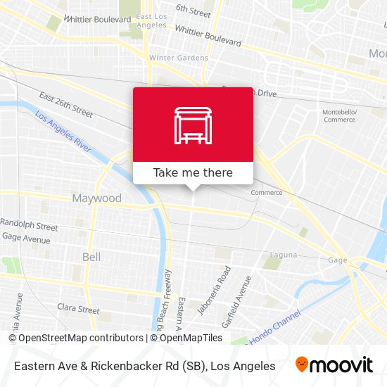 Eastern Ave & Rickenbacker Rd (SB) map