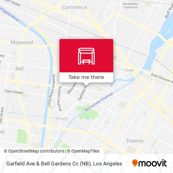 Garfield Ave & Bell Gardens Cc (NB) map