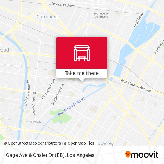 Gage Ave & Chalet Dr (EB) map