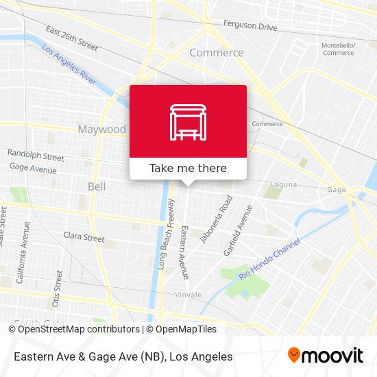 Mapa de Eastern Ave & Gage Ave (NB)