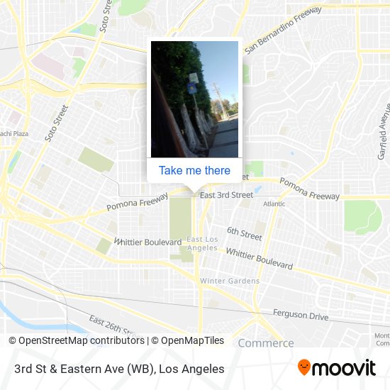 3rd St & Eastern Ave (WB) map