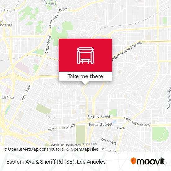 Eastern Ave & Sheriff Rd (SB) map