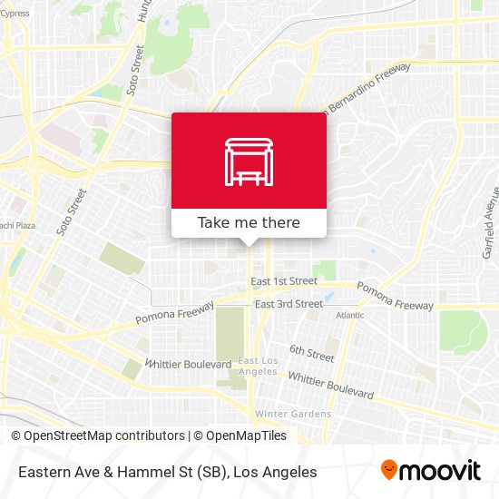 Eastern Ave & Hammel St (SB) map