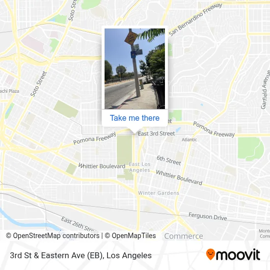 3rd St & Eastern Ave (EB) map