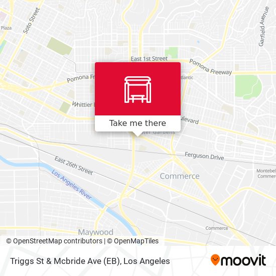 Triggs St & Mcbride Ave (EB) map