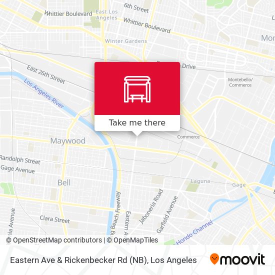 Eastern Ave & Rickenbecker Rd (NB) map