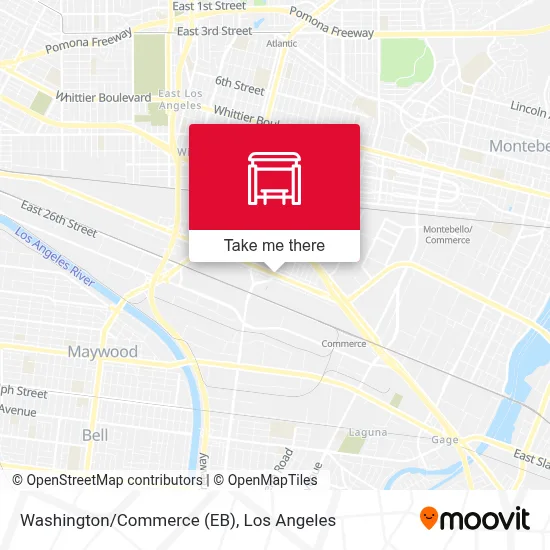 Washington/Commerce (EB) map