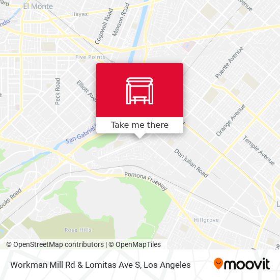 Mapa de Workman Mill Rd & Lomitas Ave S