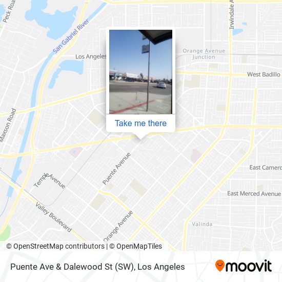 Puente Ave & Dalewood St (SW) map