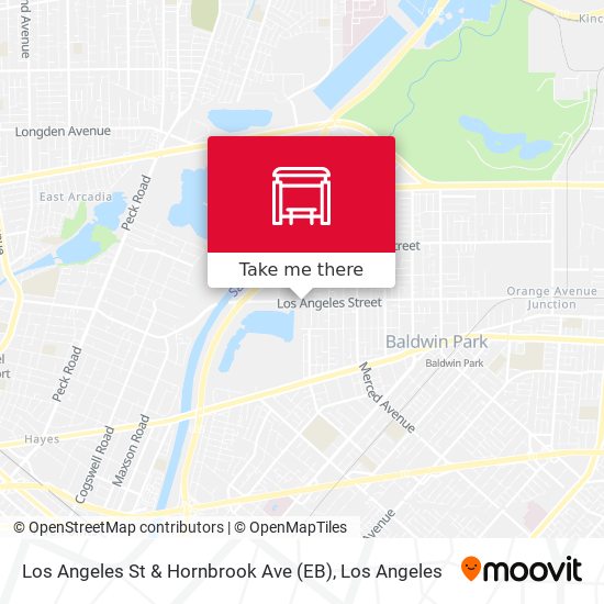 Los Angeles St & Hornbrook Ave (EB) map