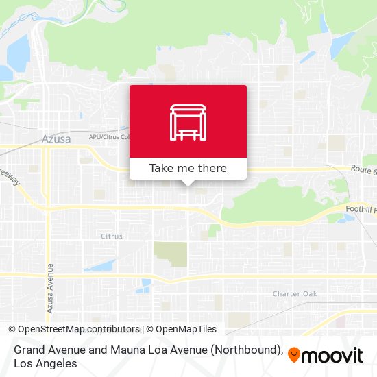 Grand Avenue and Mauna Loa Avenue (Northbound) map