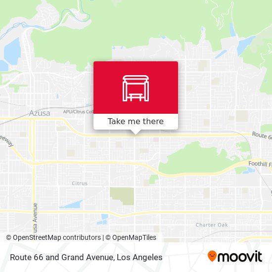 Route 66 and Grand Avenue map