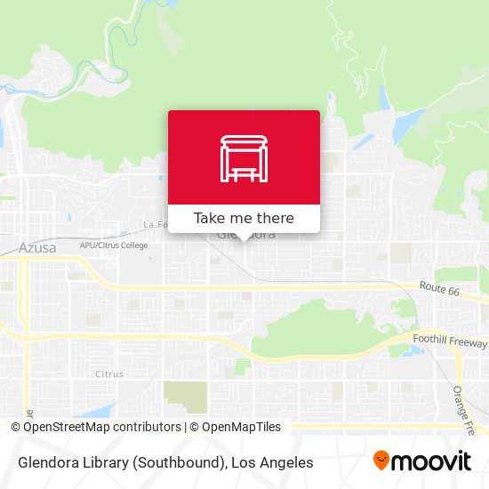 Mapa de Glendora Library (Southbound)