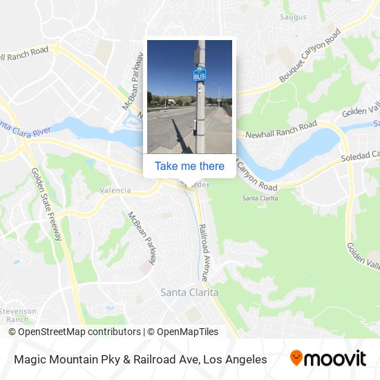 Mapa de Magic Mountain Pky & Railroad Ave