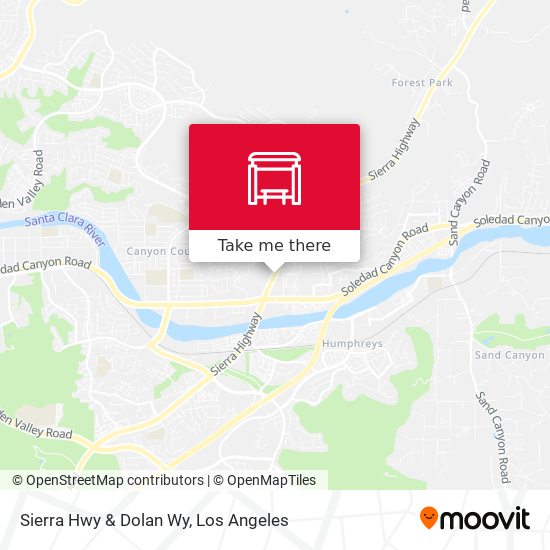 Sierra Hwy & Dolan Wy map