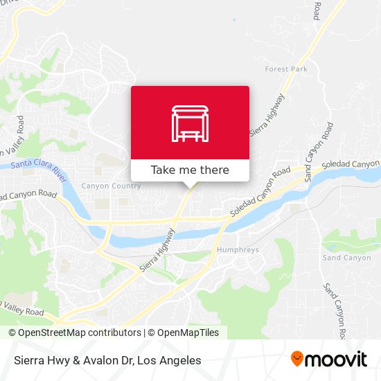 Sierra Hwy & Avalon Dr map