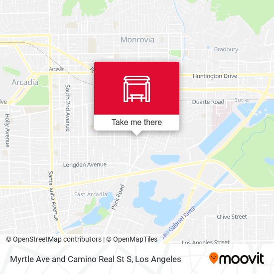 Myrtle Ave and Camino Real St S map