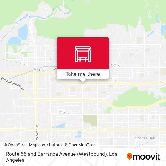 Route 66 and Barranca Avenue (Westbound) map