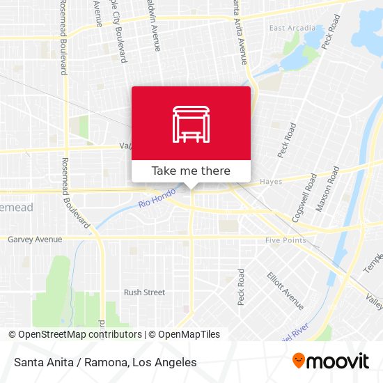 Santa Anita / Ramona map