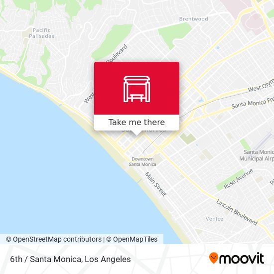 6th / Santa Monica map