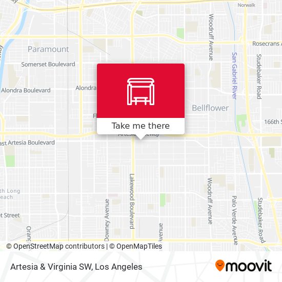 Artesia & Virginia SW map