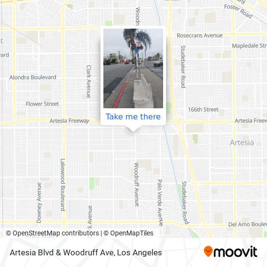 Mapa de Artesia Blvd & Woodruff Ave