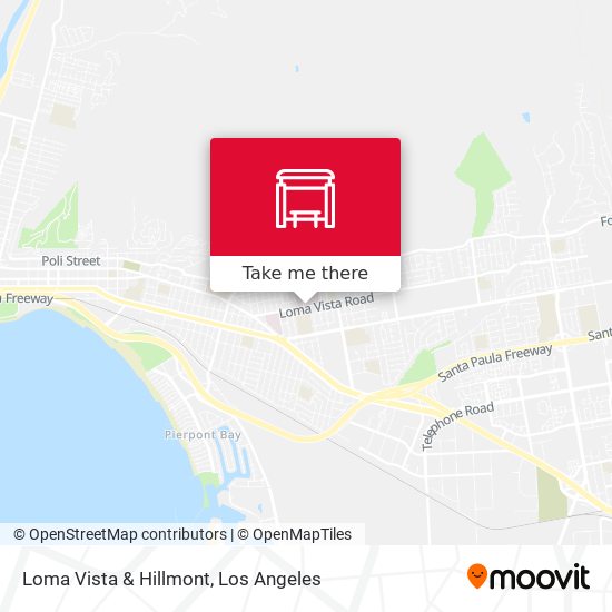 Loma Vista & Hillmont map