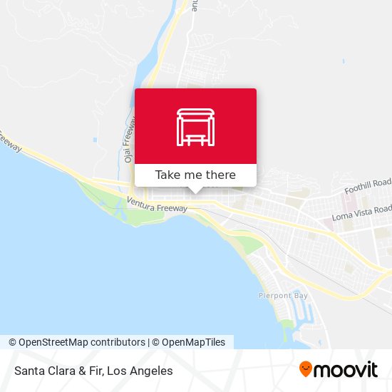 Santa Clara & Fir map