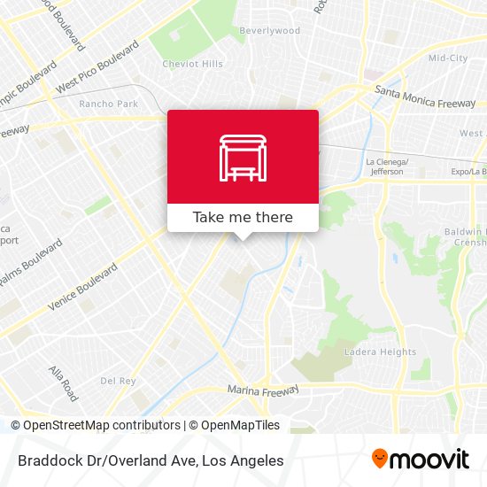 Braddock Dr/Overland Ave map