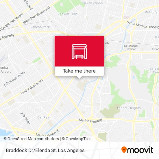 Braddock Dr/Elenda St map