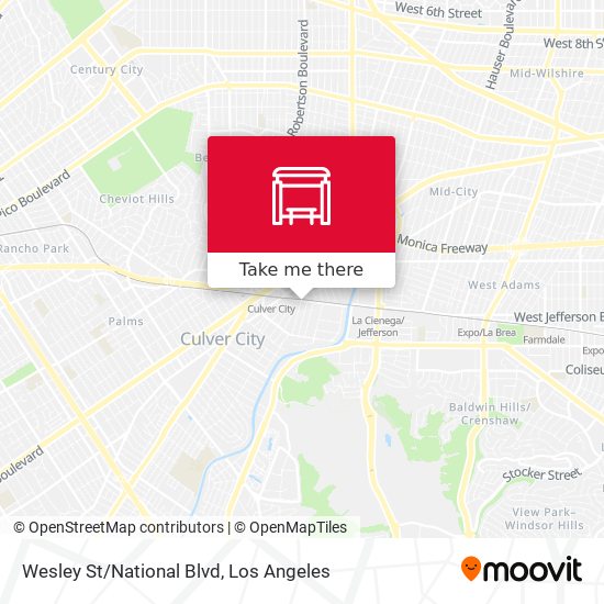 Mapa de Wesley St/National Blvd